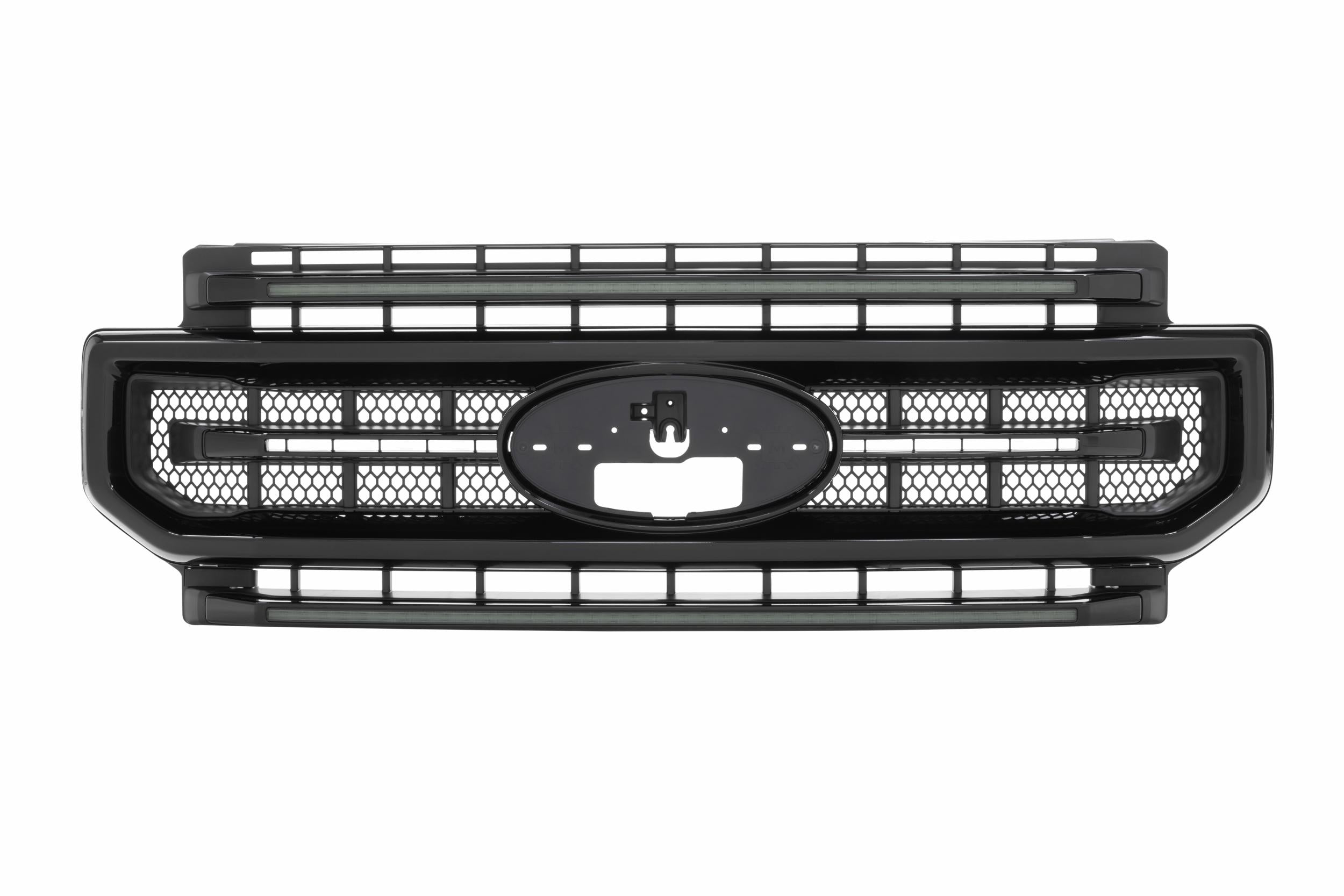 XBG LED Grille: Ford Super Duty (20-22) (Gloss Black / Amber DRL)