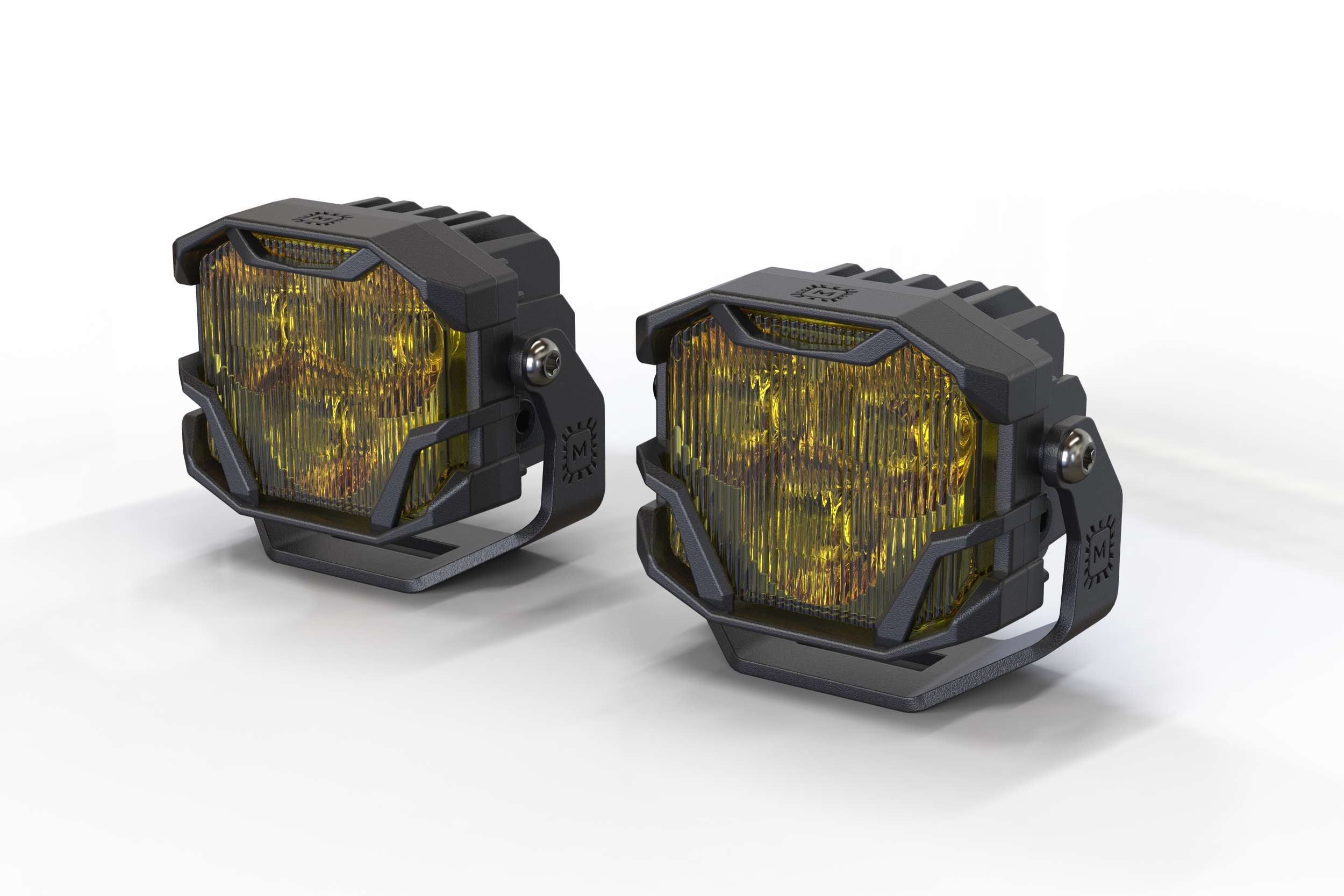 Morimoto 4Banger 2.0 NCS LED Pods (SAE Wide / Yellow)(Set)