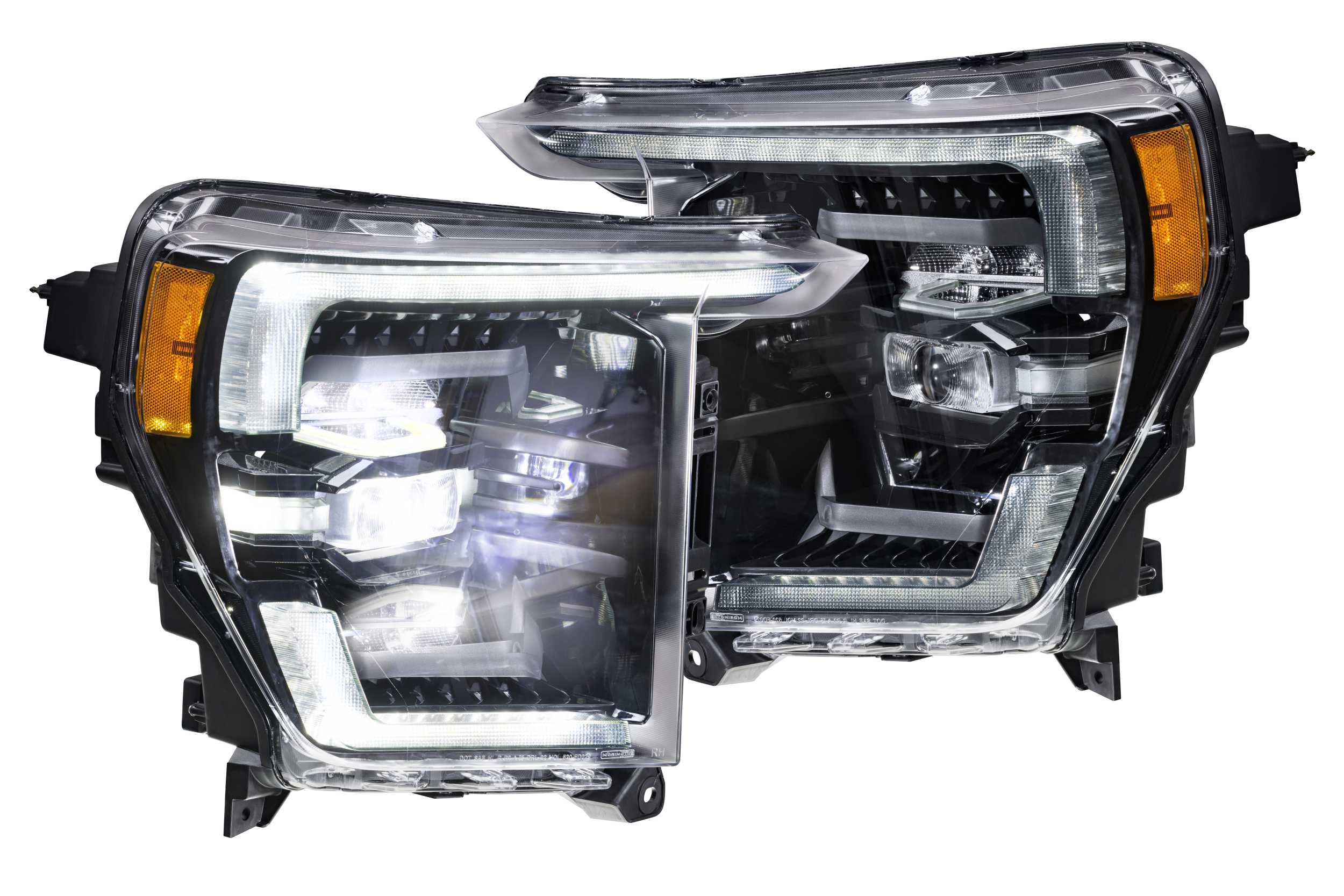 XB Headlights: Ford F150 (2021+) (White DRL)