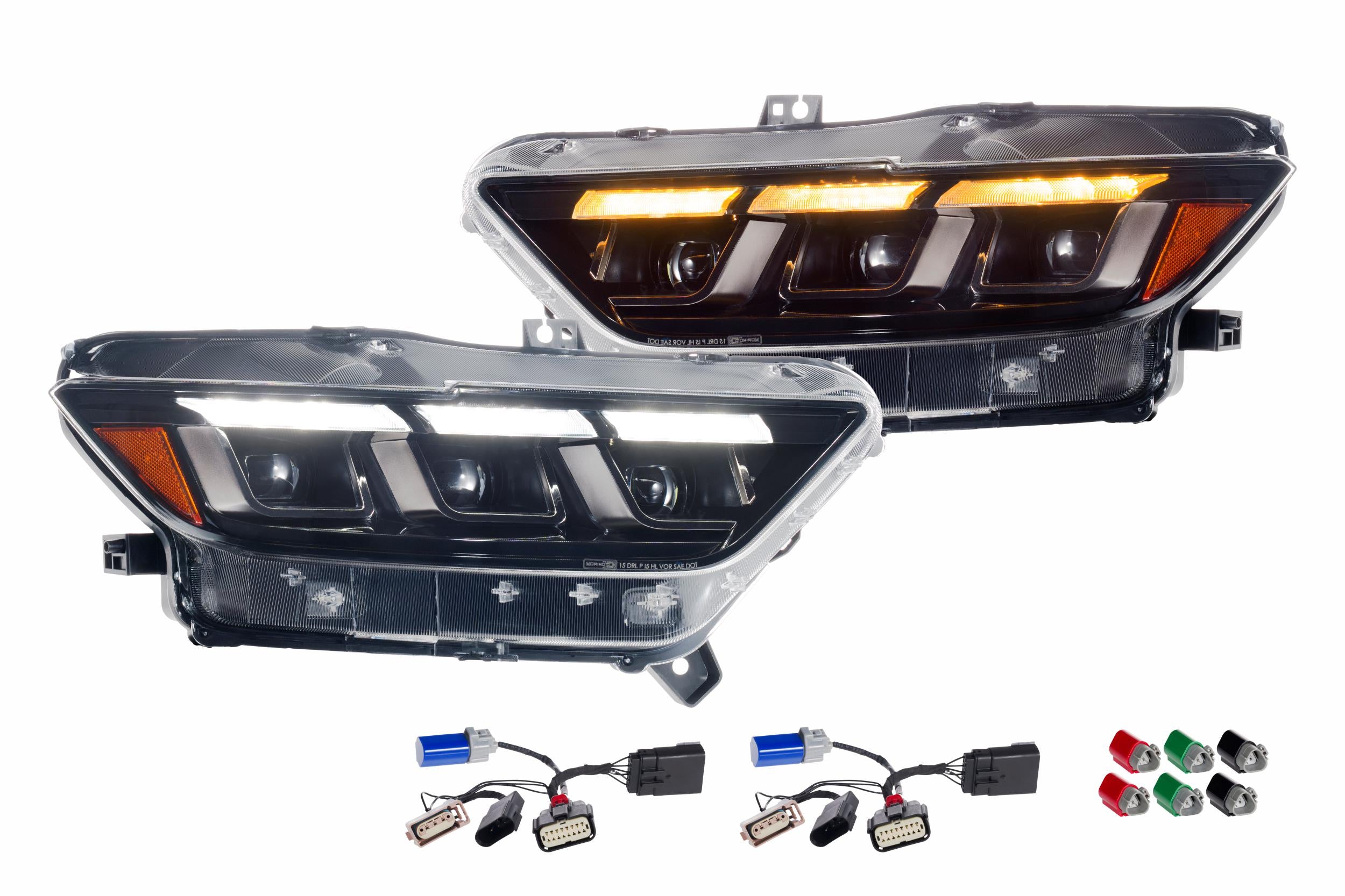 XB LED Headlights: Ford Mustang (15-17) (Gen II / Set)