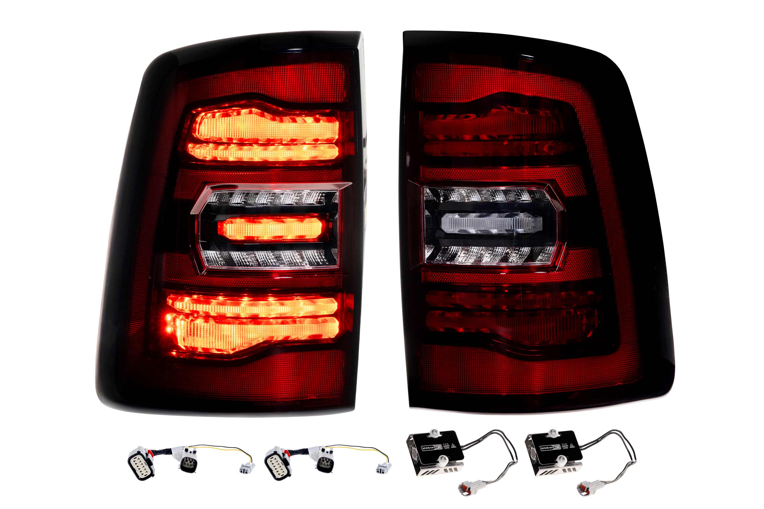 XB LED Tail Lights: Ram HD (2019+) (Set / Red)