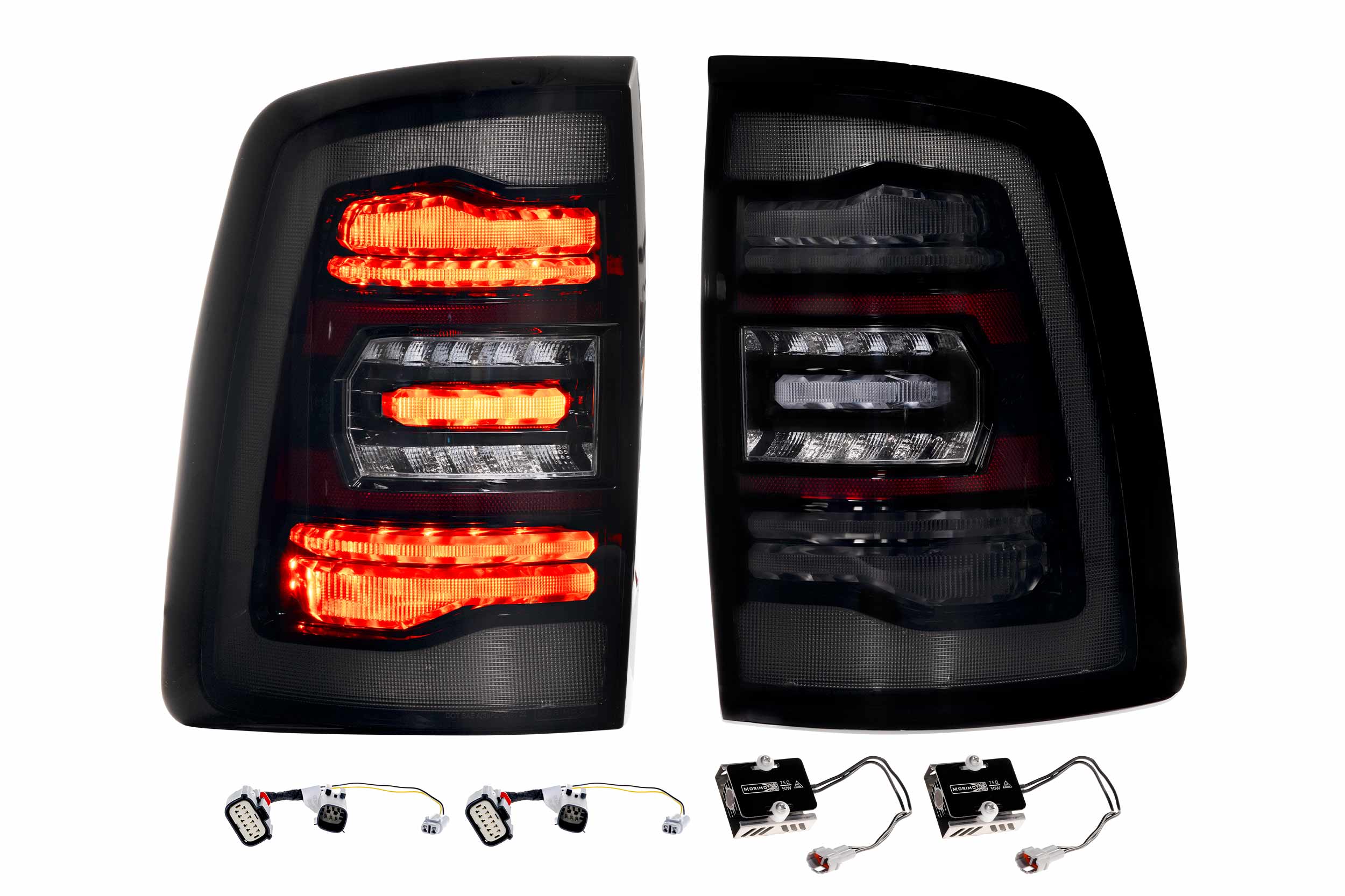 XB LED Tail Lights: Ram HD (2019+) (Set / Smoked)