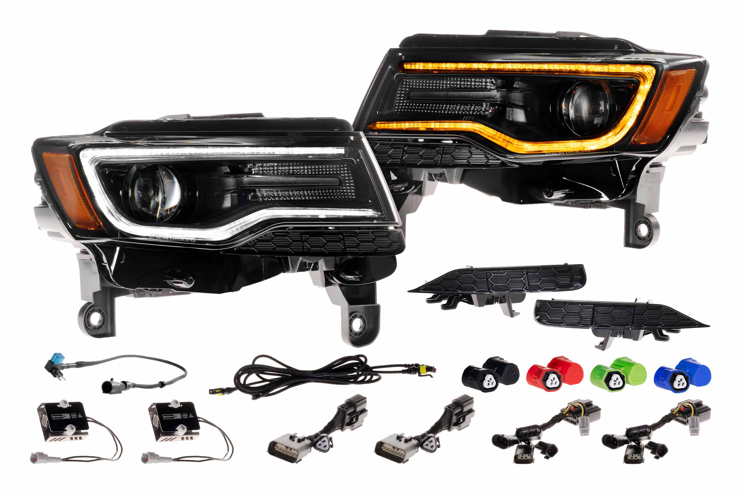 XB LED Headlights: Jeep Grand Cherokee (14-22) (Set / Gen II)