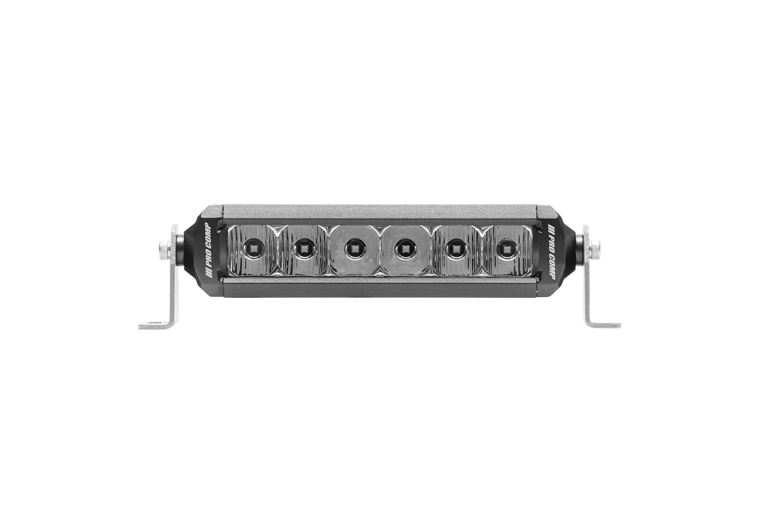 Pro Comp Motorsports Series Single Row Light Bar: 6" / White / Combo Beam