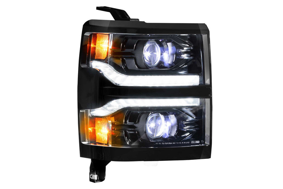 2014 2015 Chevrolet Silverado 1500 Morimoto XB LED Headlights (Unfinished Trim Bezel)