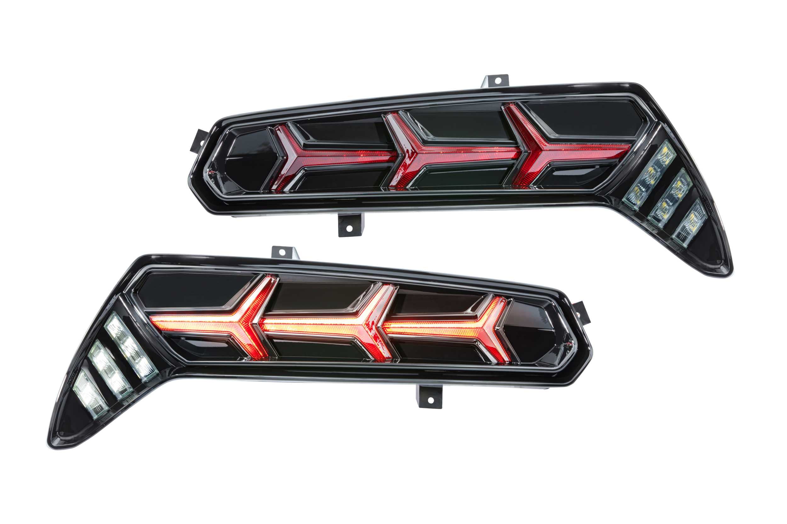 XB LED Tail Lights: Chevrolet Corvette (14-19) (Pair / Red)