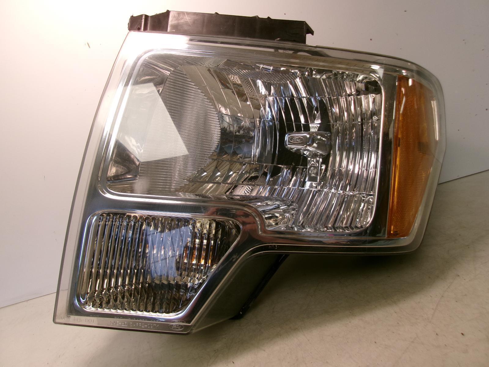 2013 2014 Ford F150 Driver Lh Halogen Chrome Headlight OEM