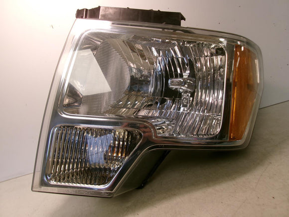 2013 2014 Ford F150 Driver Lh Halogen Chrome Headlight OEM