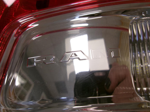 2019 - 2022 Dodge Ram 1500 Driver Outer Incandescent Chrome Tail Light OEM