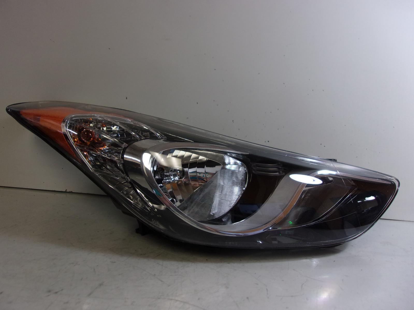 Fits 2011 2012 2013 Hyundai Elantra Sedan Passenger Rh Halogen Headlight - CAPA