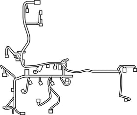 2017 2018 Nissan Rogue 2.5lcvt Engine Wiring Harness 24011-6fl1a OEM