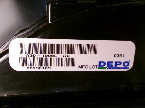 Fits 2017 2018 2019 Ford F250sd Driver Incandescent Tail Light W/o Blind Spot