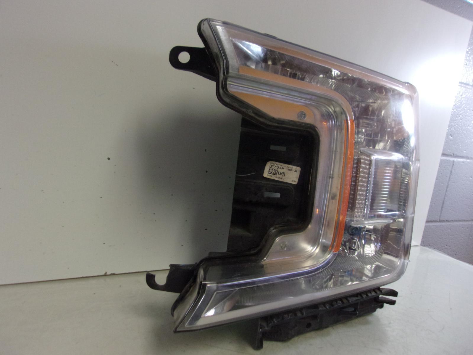 2018 2019 2020 Ford F150 Driver Lh Halogen Headlight W/ Bright Chrome Trim OEM