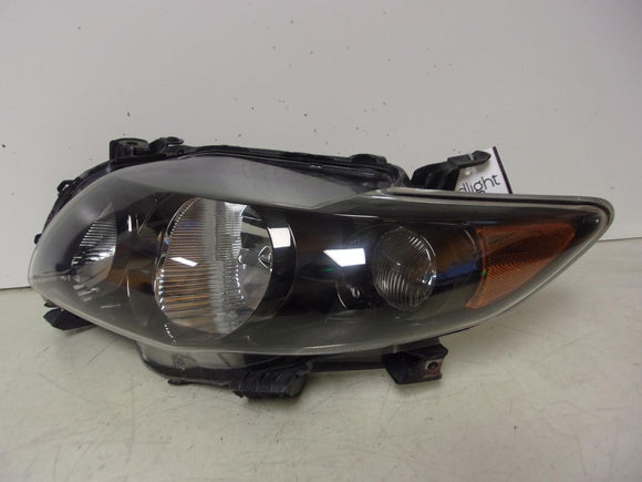 2009 2010 Toyota Corolla Driver Lh Halogen Black Trim Headlight OEM