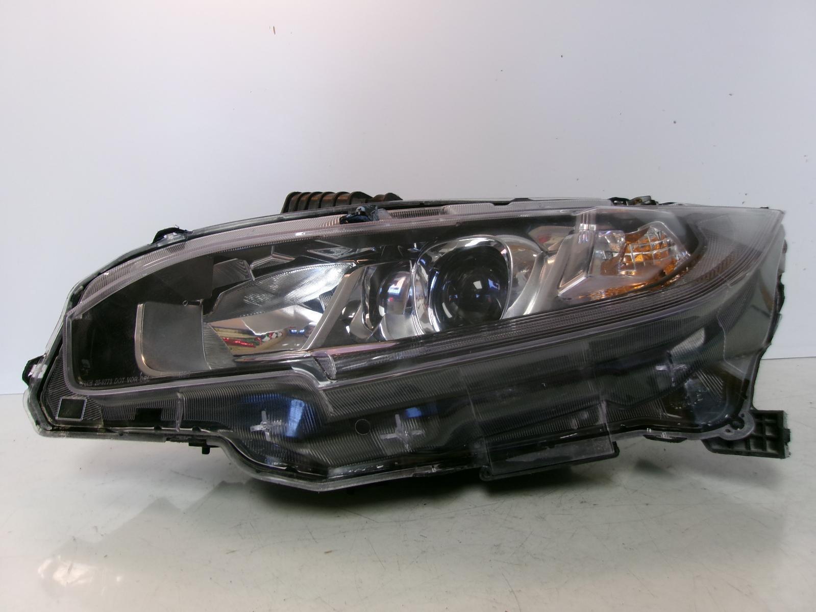 2016 Honda Civic Driver Lh Halogen Headlight OEM