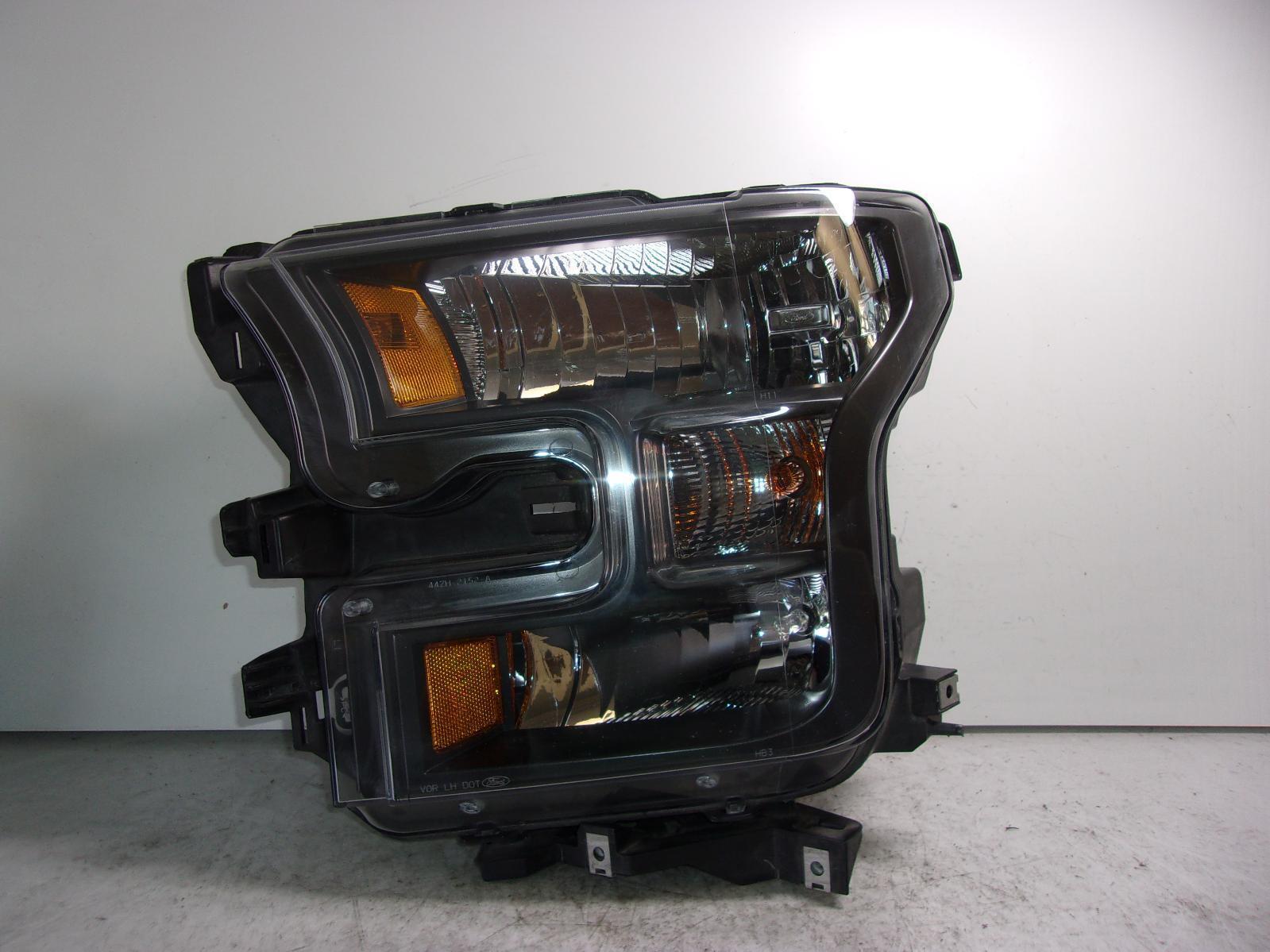 2015 2016 2017 Ford F150 Lh Driver Black Trim Halogen  Headlight OEM