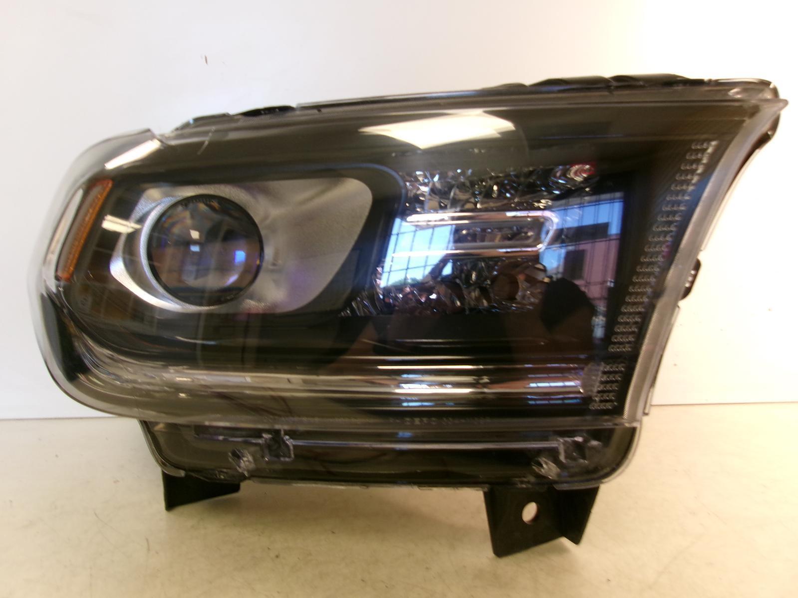 Fits 2014 - 2020 Dodge Durango Passenger Rh Black Halogen Headlight W/o Led DEPO