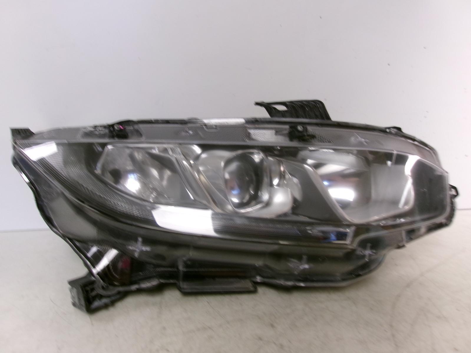 2018 Honda Civic Passenger Rh Halogen Headlight W/ Led Drl Oem