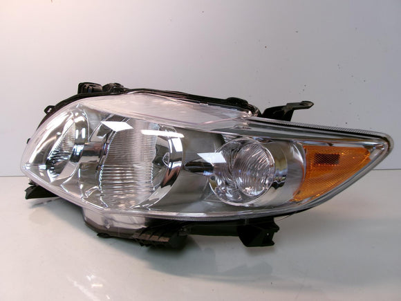 Fits 2009 2010 Toyota Corolla Driver Lh Halogen Headlight - CAPA