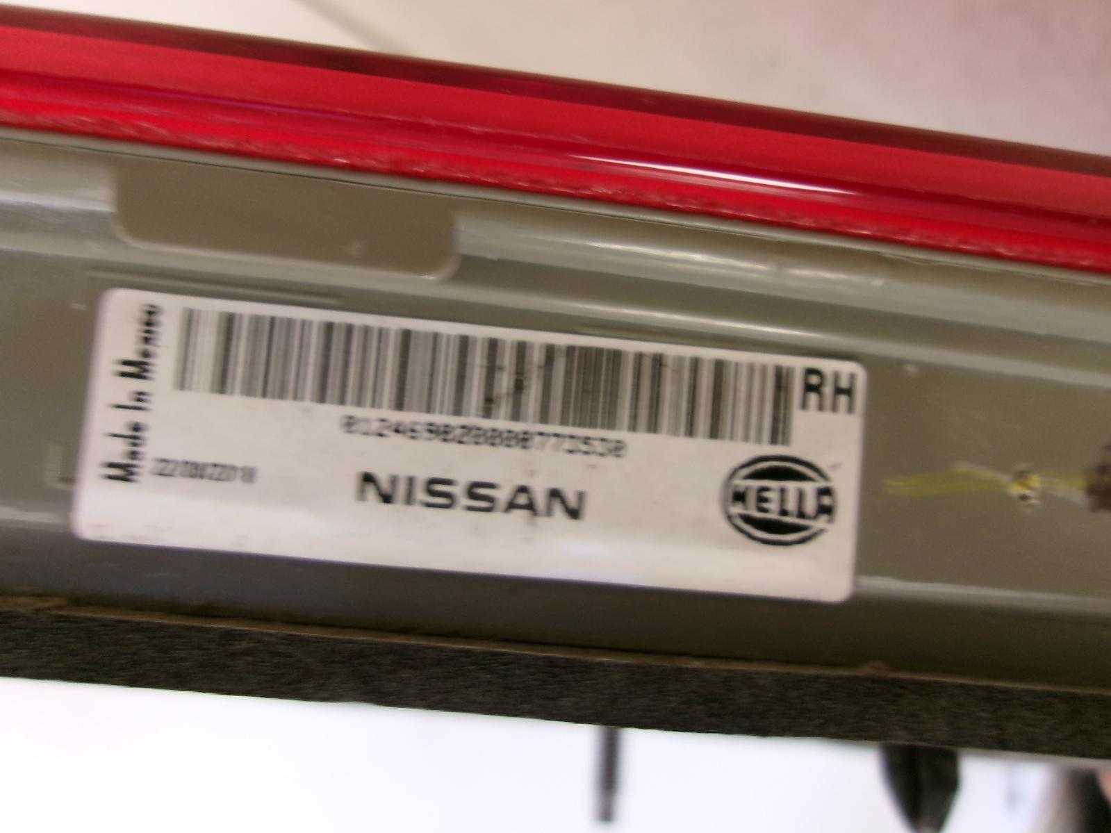 2016 2017 2018 2019 Nissan Sentra Passenger Rh Inner Lid Tail Light Oem