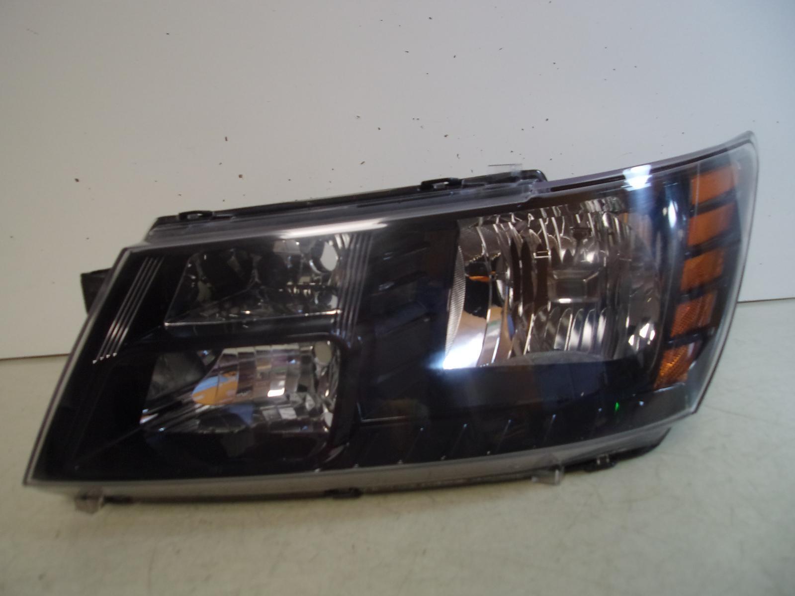 Fits 2014 - 2020 Dodge Journey Driver Lh Halogen Black Trim Headlight by DEPO