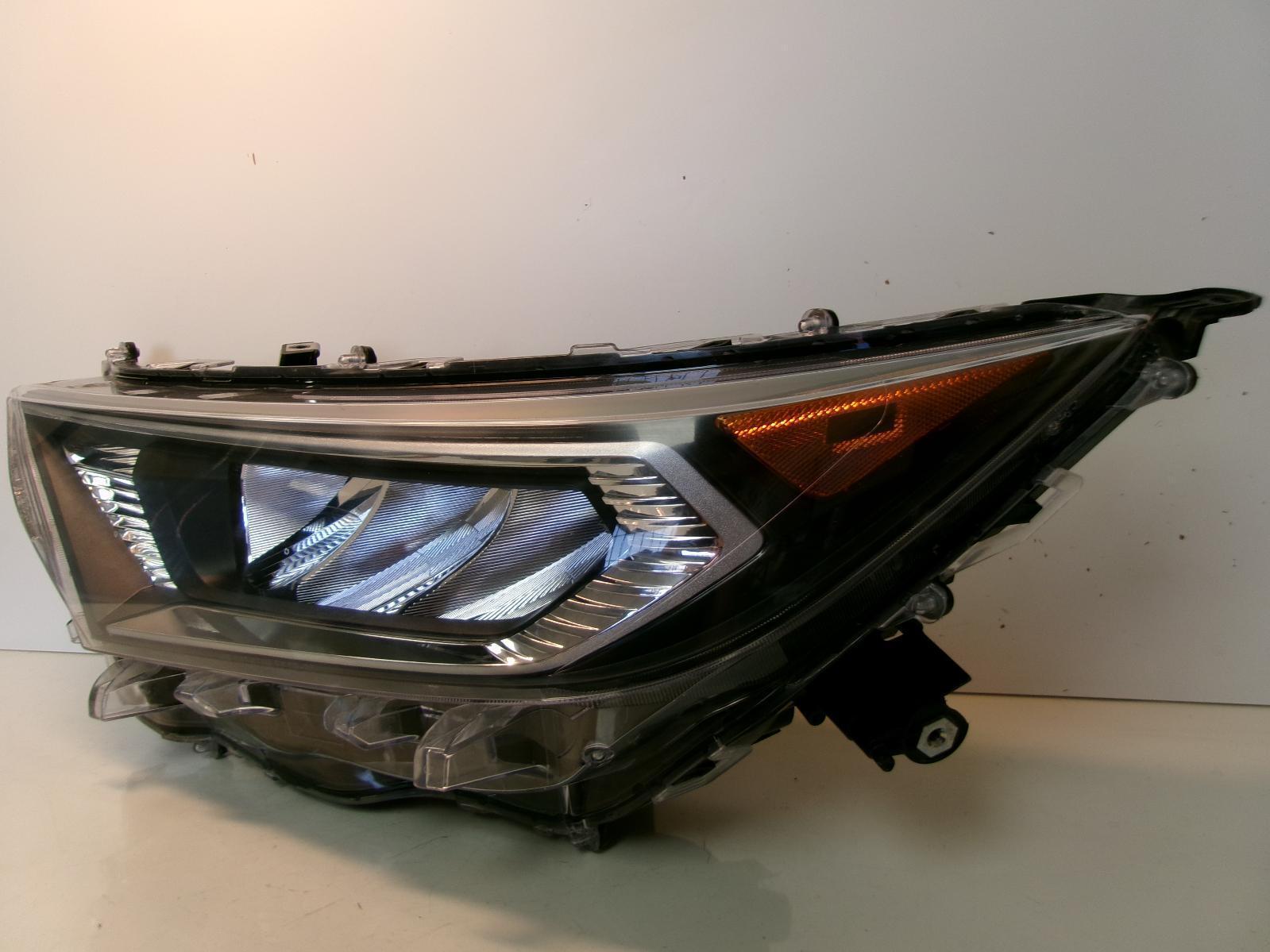 2019 2020 2021 Toyota RAV4 Driver LH LED Reflector Headlight w/ Chrome Trim OEM