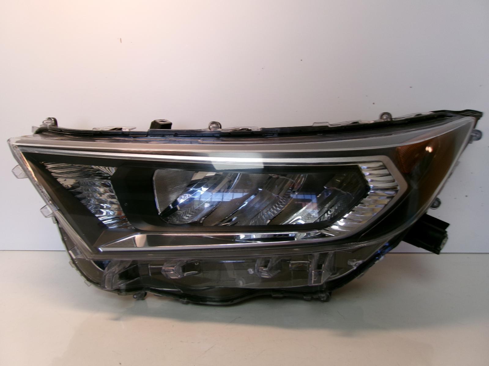 2019 2020 2021 Toyota RAV4 Driver LH LED Reflector Headlight w/ Chrome Trim OEM