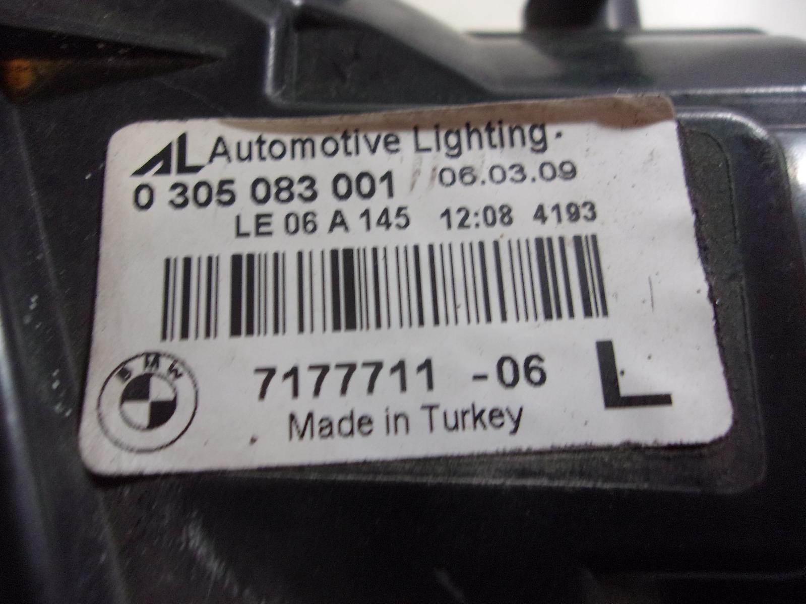 2008 2009 2010 Bmw 5-series 528i 535i 550i Driver Lh Halogen Fog Light OEM