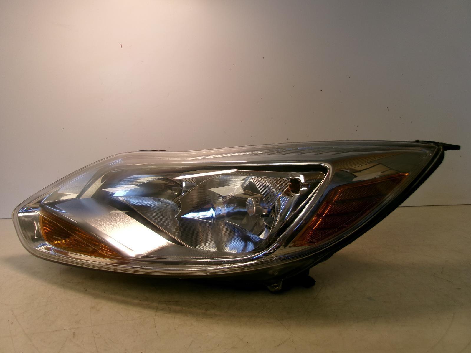 2013 2014 Ford Focus Driver Lh Halogen Chrome Trim Headlight OEM