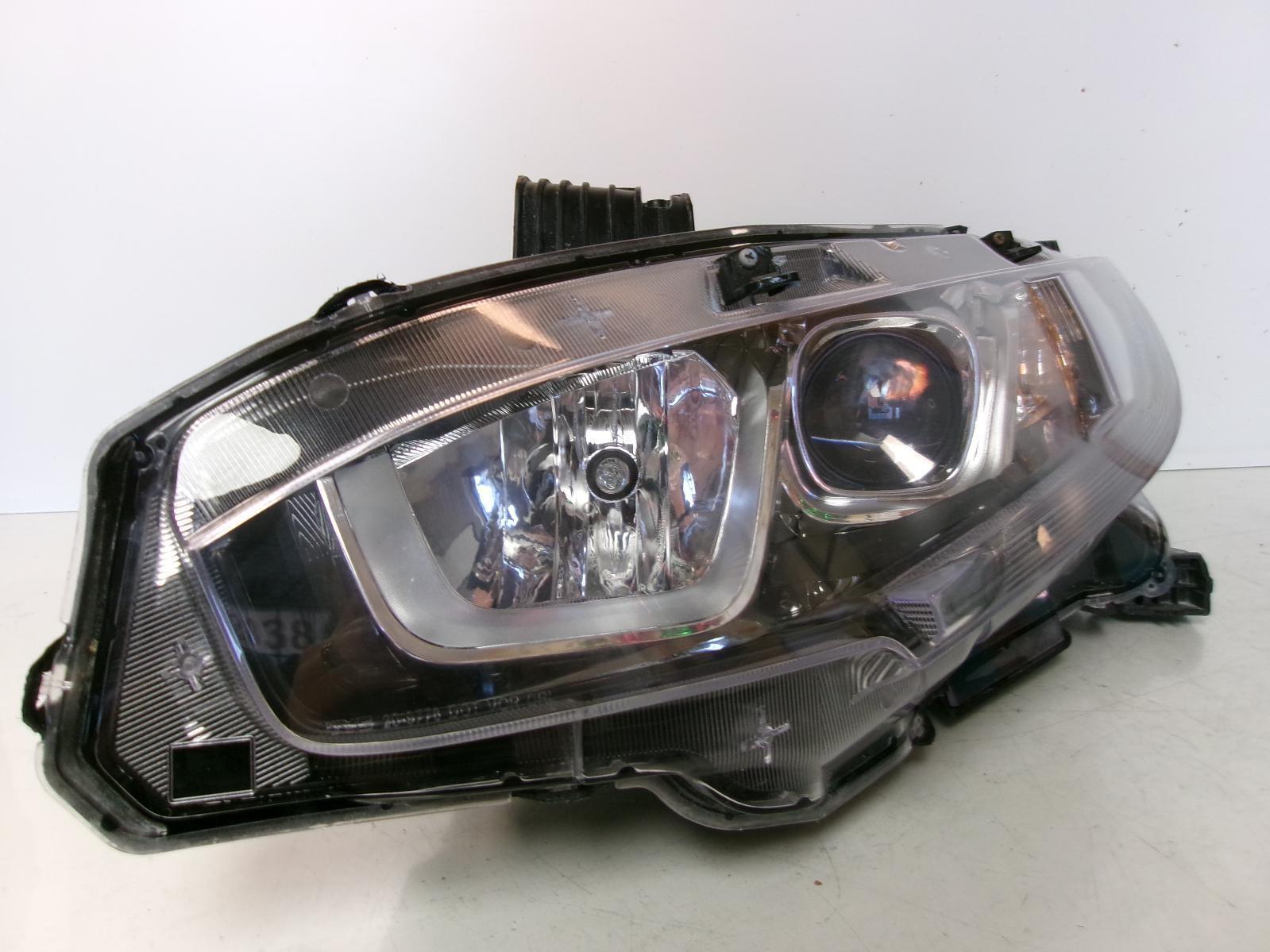 2016 Honda Civic Driver Lh Halogen Headlight OEM