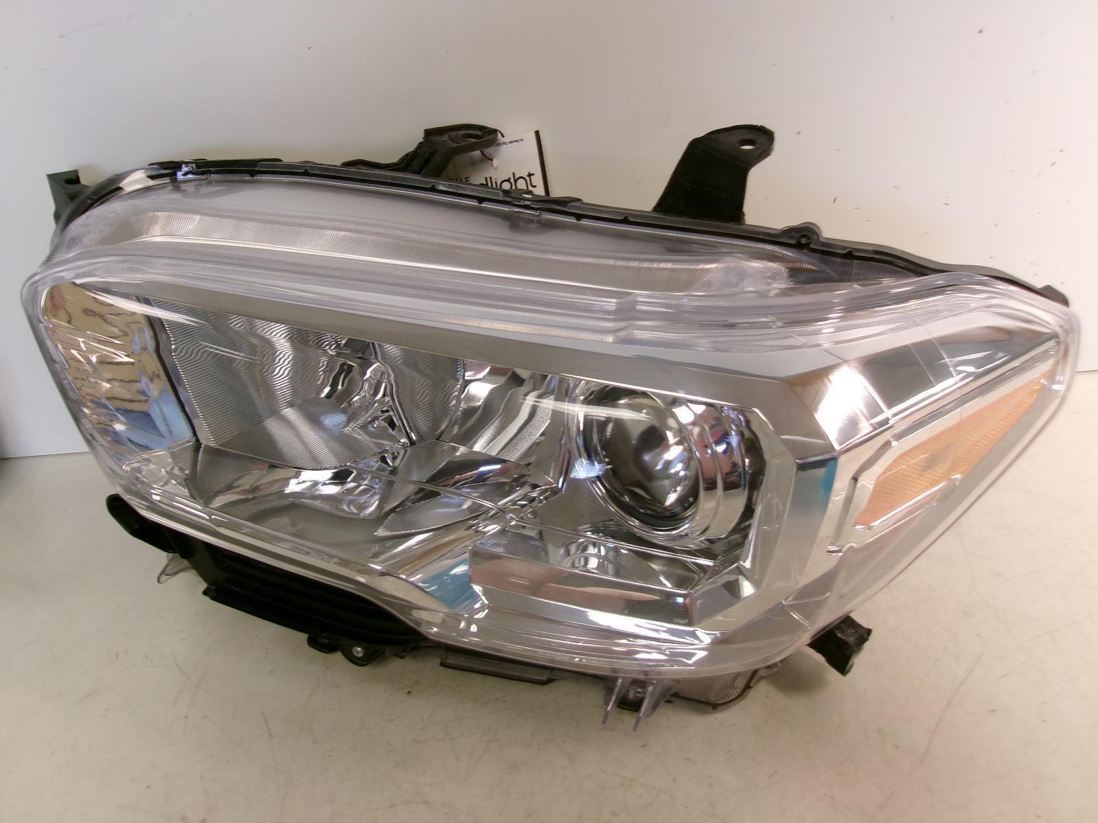 2016 2017 2018 2019 Toyota Tacoma Driver Lh Halogen Headlight W/ Chrome OEM