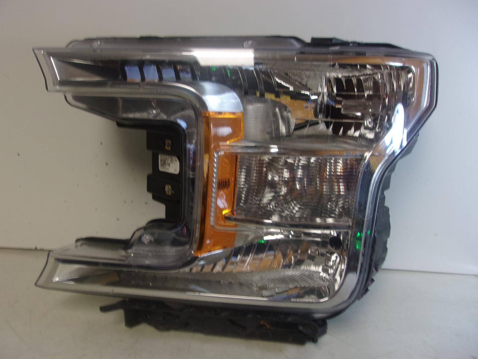 2018 2019 2020 Ford F150 Driver LH Halogen Headlight w/chrome Trim OEM