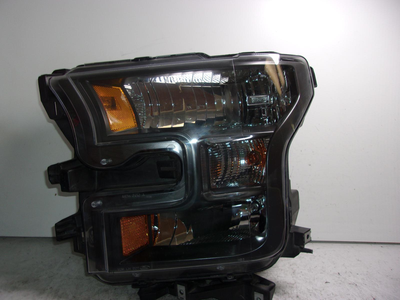 2015 2016 2017 Ford F150 Lh Driver Black Trim Halogen  Headlight OEM - 0