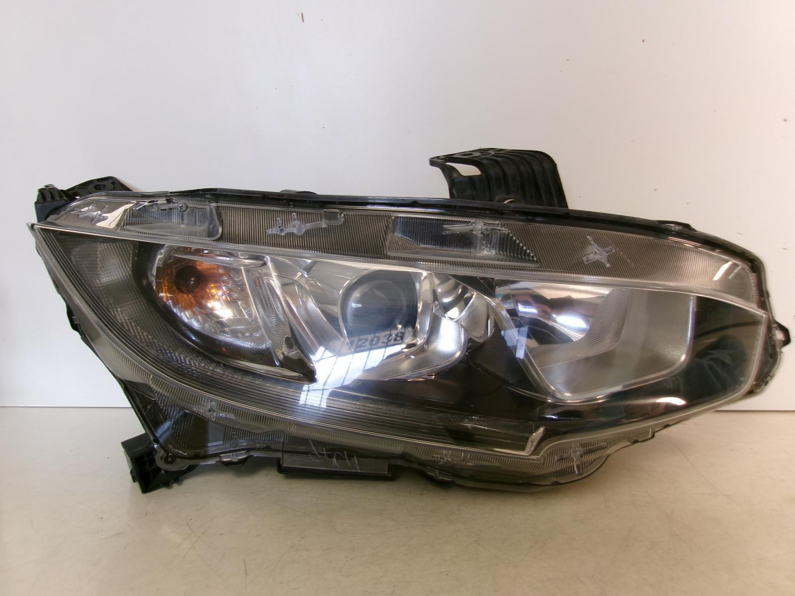 2016 2017 Honda Civic Passenger Rh Halogen Headlight OEM - 0