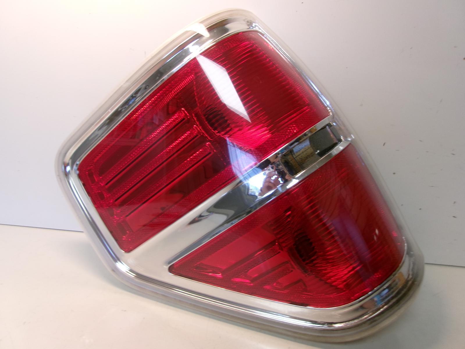 2010 2011 2012 2013 2014 Ford F150 Driver LH Tail Light w/ Chrome Trim OEM