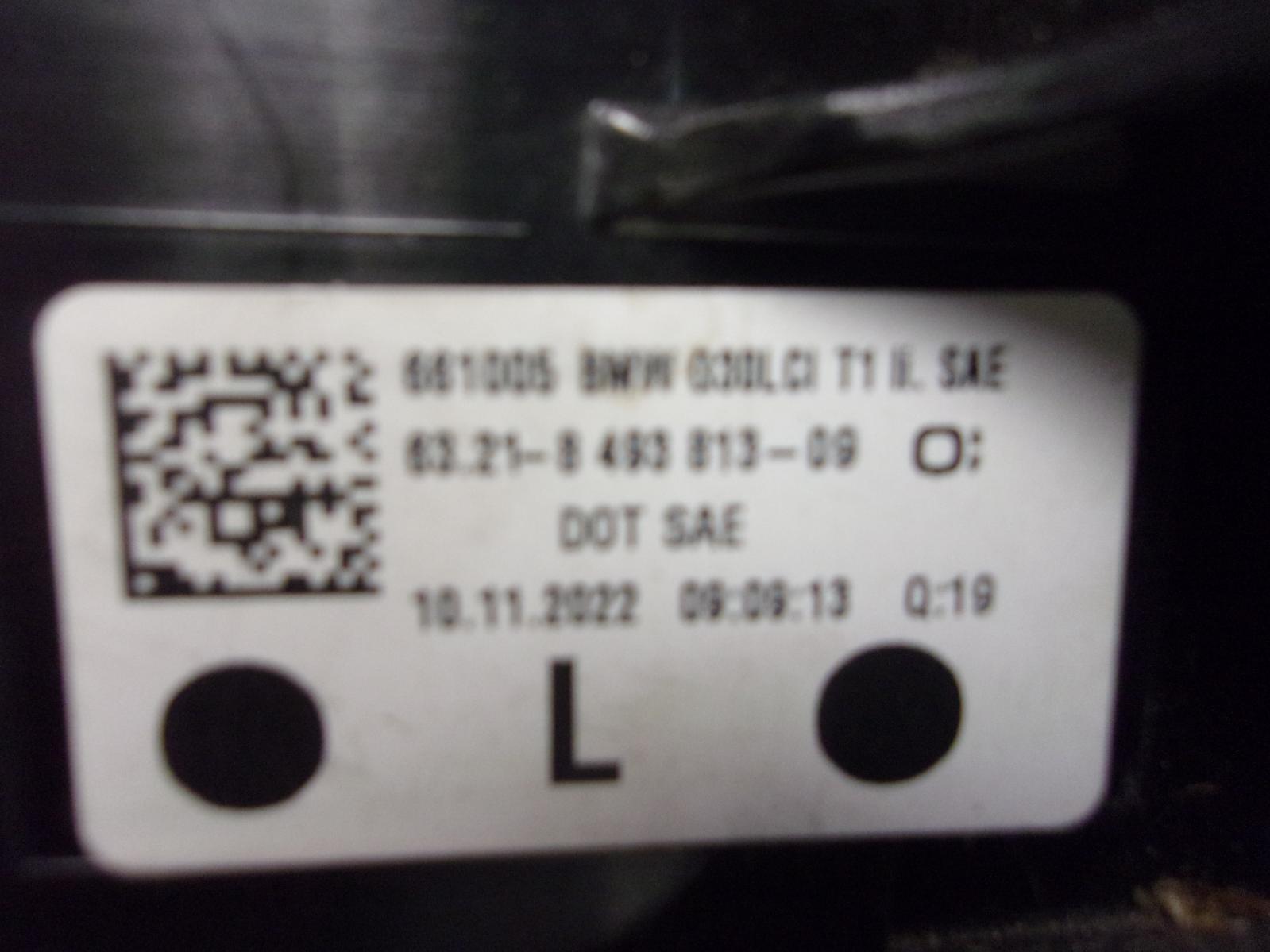 2021 2022 2023 BMW 5-Series Sedan Driver LH Quarter Panel Tail Light OEM