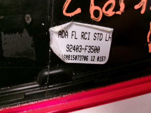 2019 2020 Hyundai Elantra Driver Lh Inner Lid Tail Light OEM