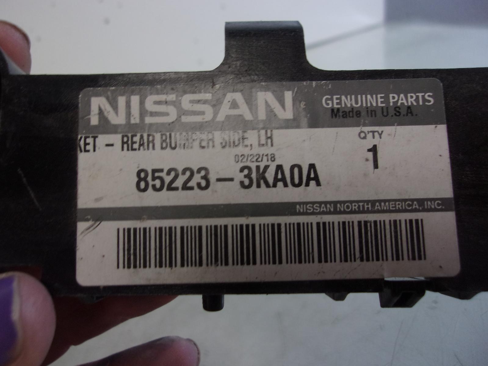 2013 - 2020 Nissan Pathfinder Left Rear Bumper Cover Bracket OEM