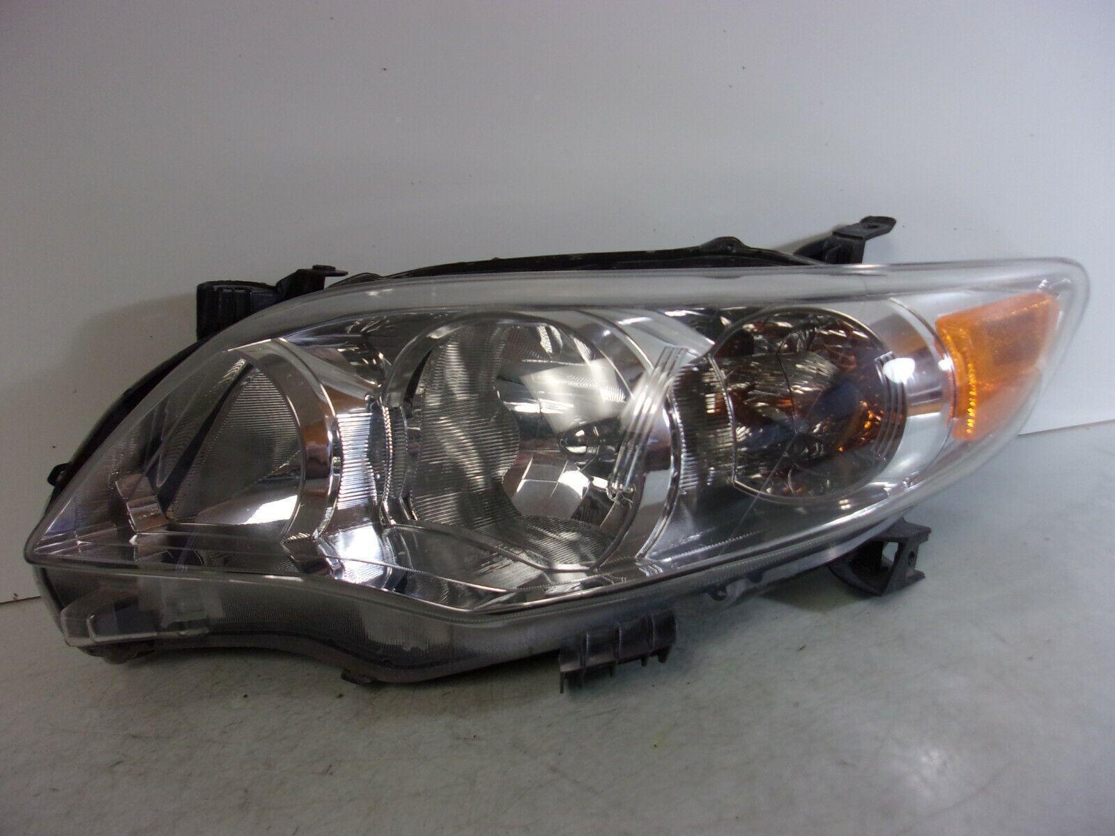 2011 2012 2013 Toyota Corolla Driver Lh Halogen Headlight W/o Black Trim OEM