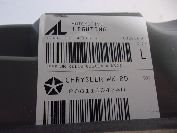 2016 - 2021 Jeep Grand Cherokee Lh Driver Inner Chrome Tail Light OEM