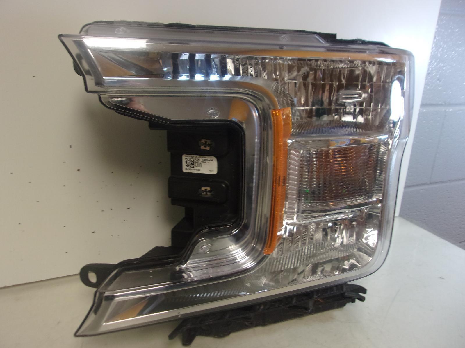 2018 2019 2020 Ford F150 Driver LH Halogen Headlight w/chrome Trim OEM - 0