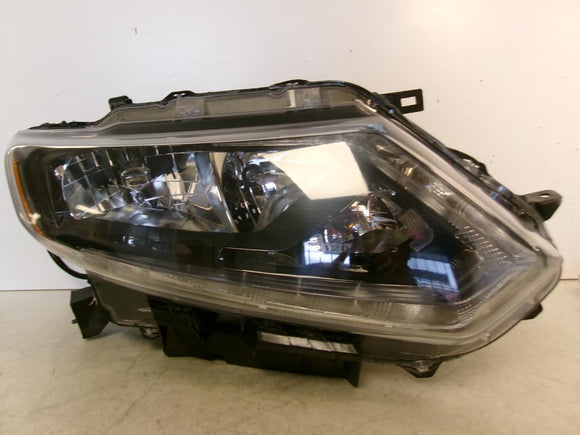 Fits 2014 2015 2016 Nissan Rogue Passenger RH Halogen Headlight w/ Led DRL