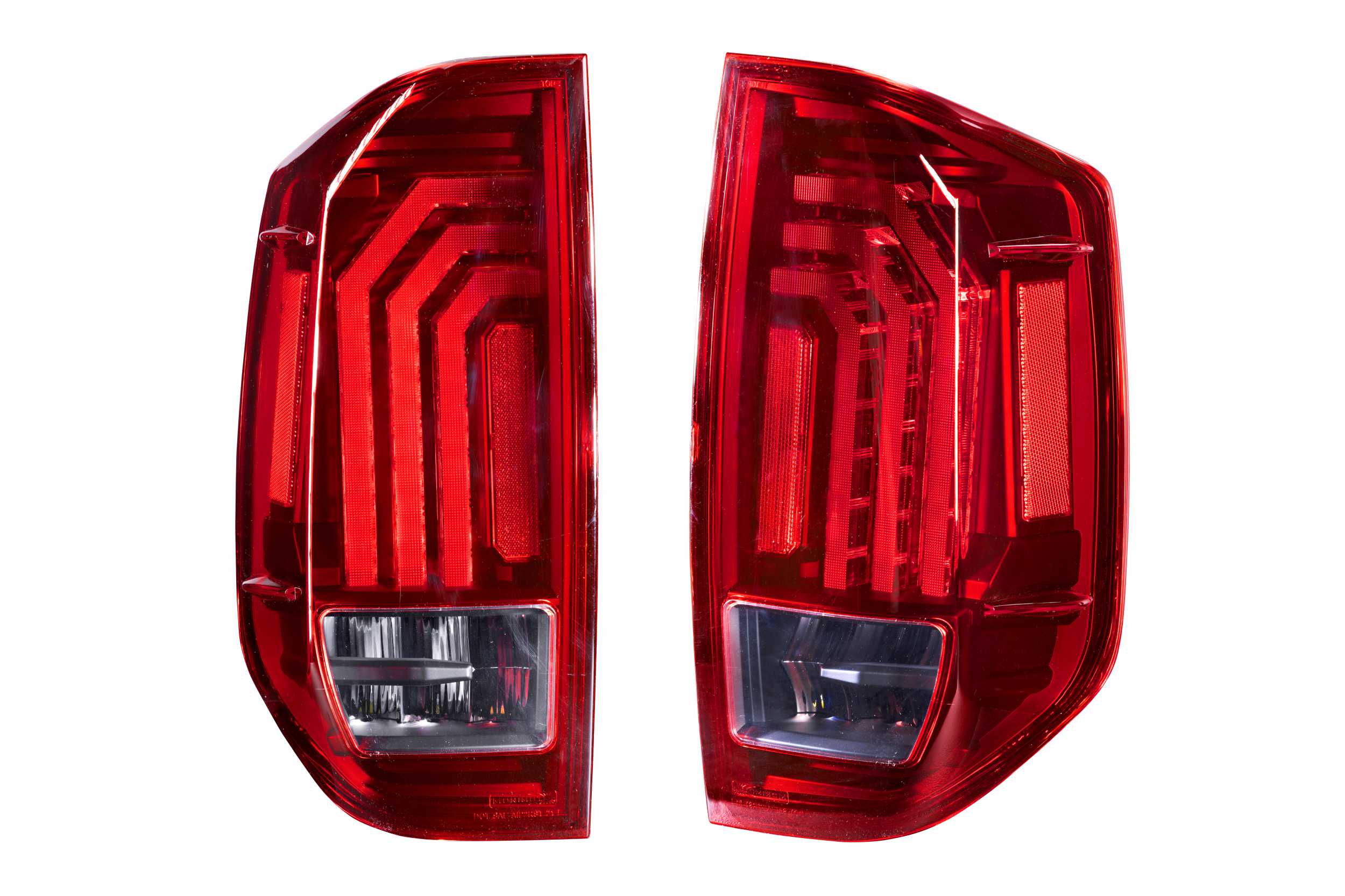 XB LED Tail Lights: Toyota Tundra (14-21) (Red Lens / Set)