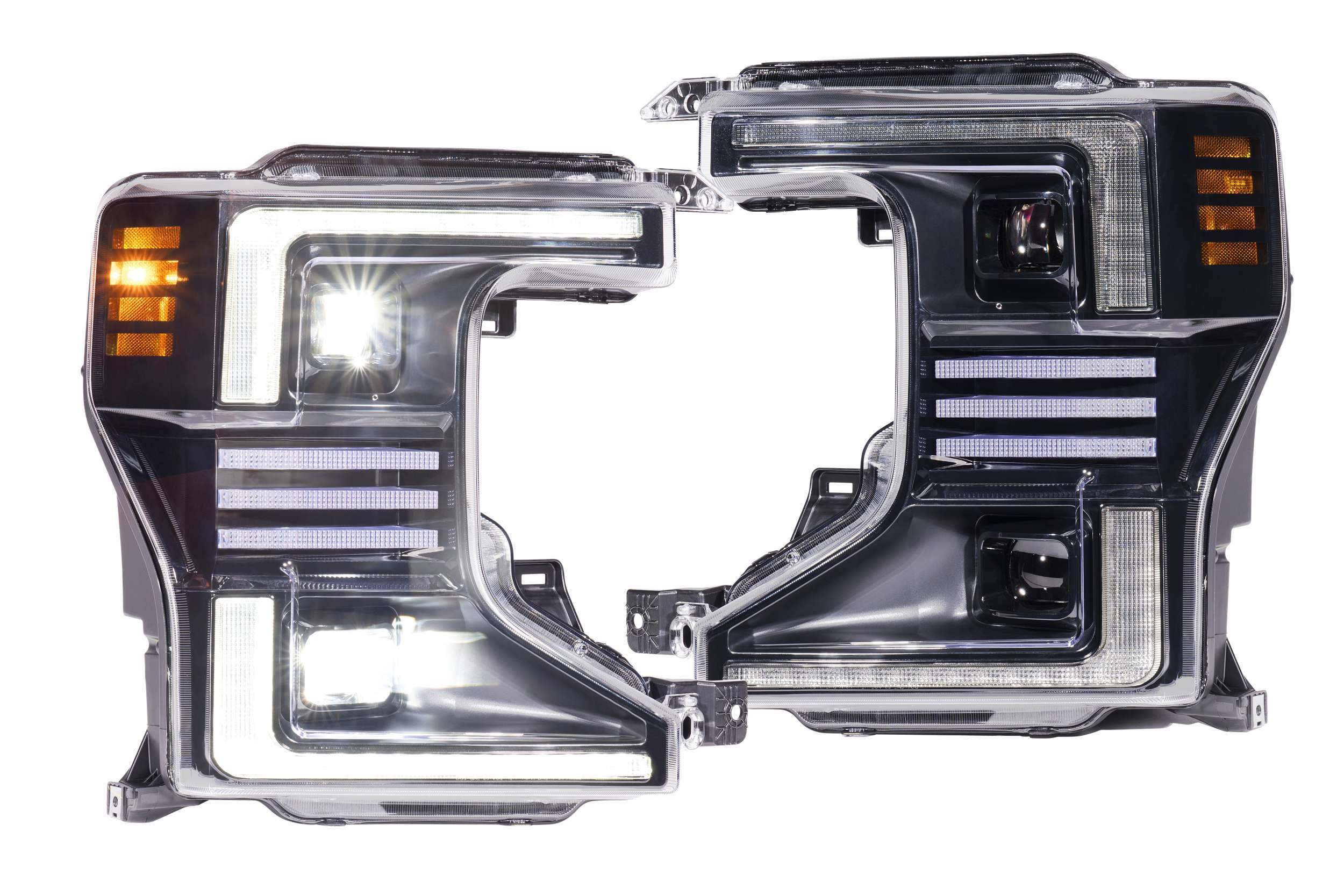 XB Hybrid LED Headlights: Ford Super Duty (20-22) (Pair / ASM)