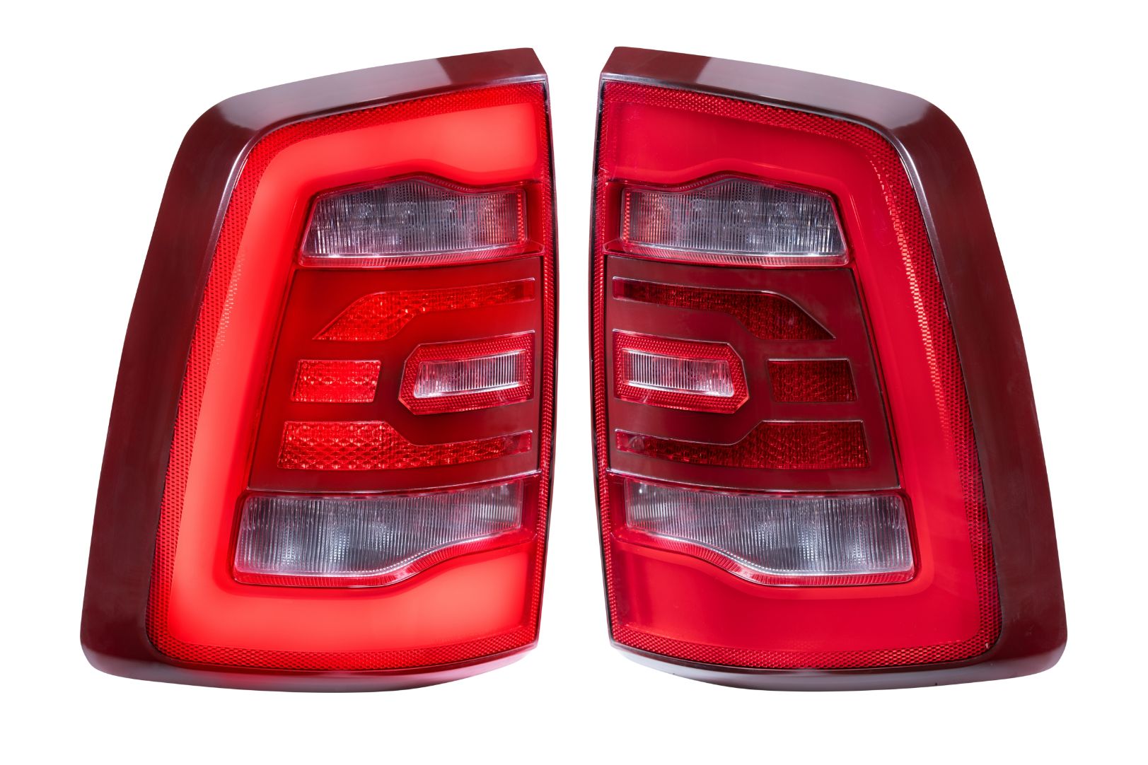 Carbide LED Tail Lights: Dodge Ram (09-18) (Pair / Facelift / Red)